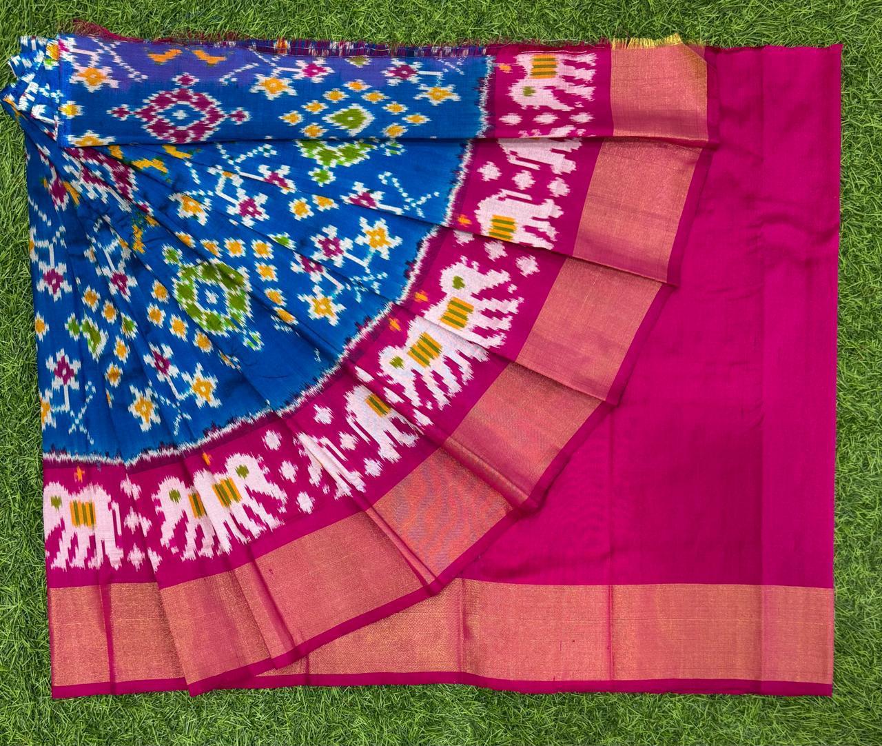 Bhavlata | Pochampally Ikat silk saree