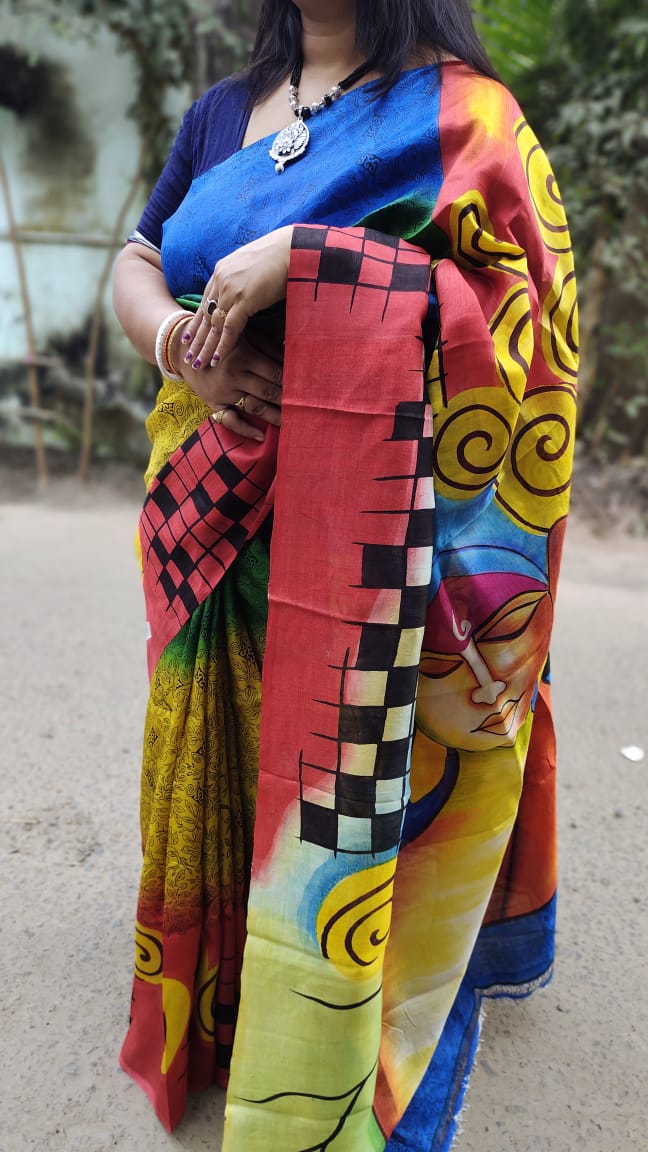 Adinapriya | Murshidabad Silk Batik Sarees