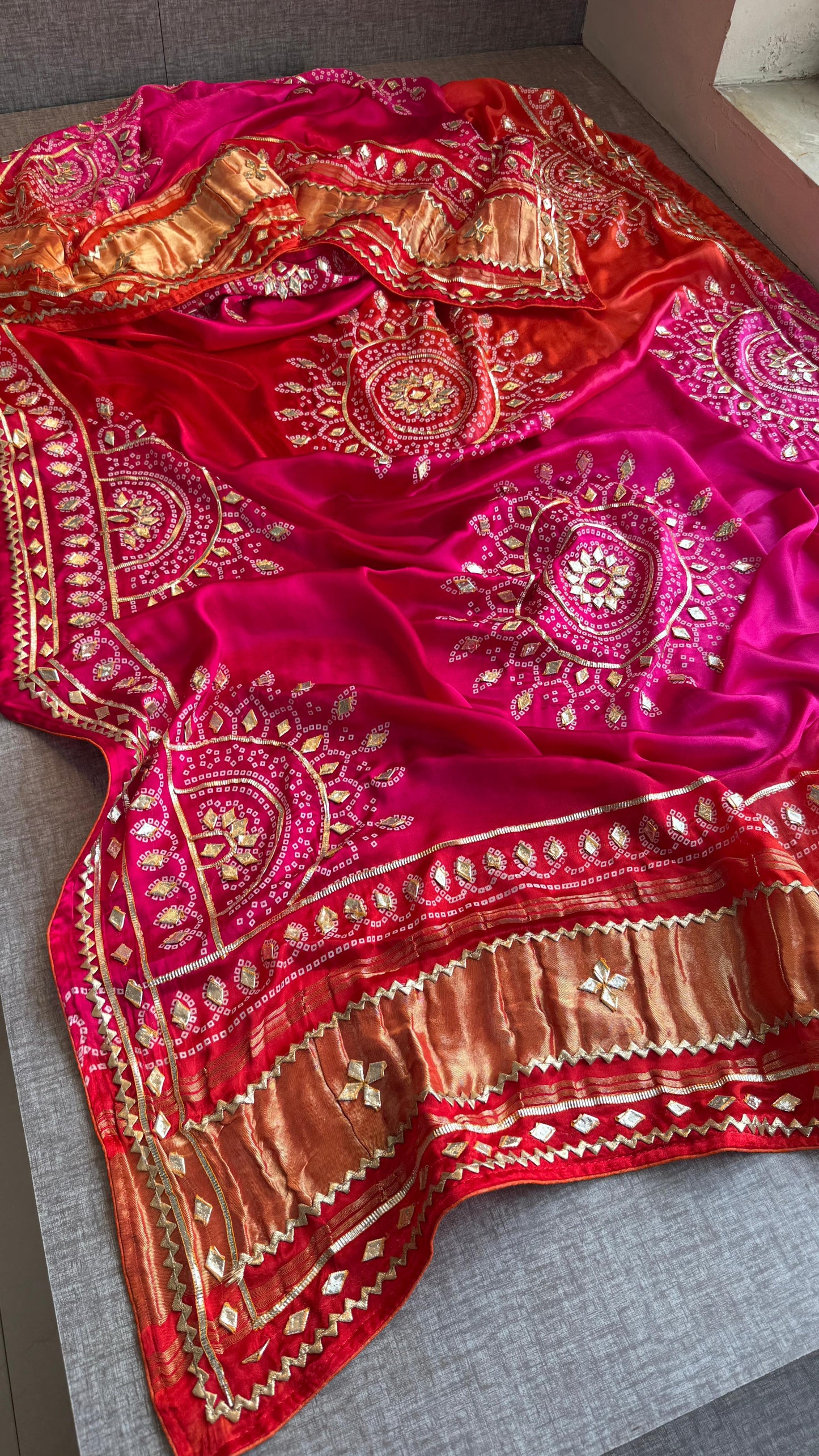 Aarashree | Gota Patti on Gajji Silk