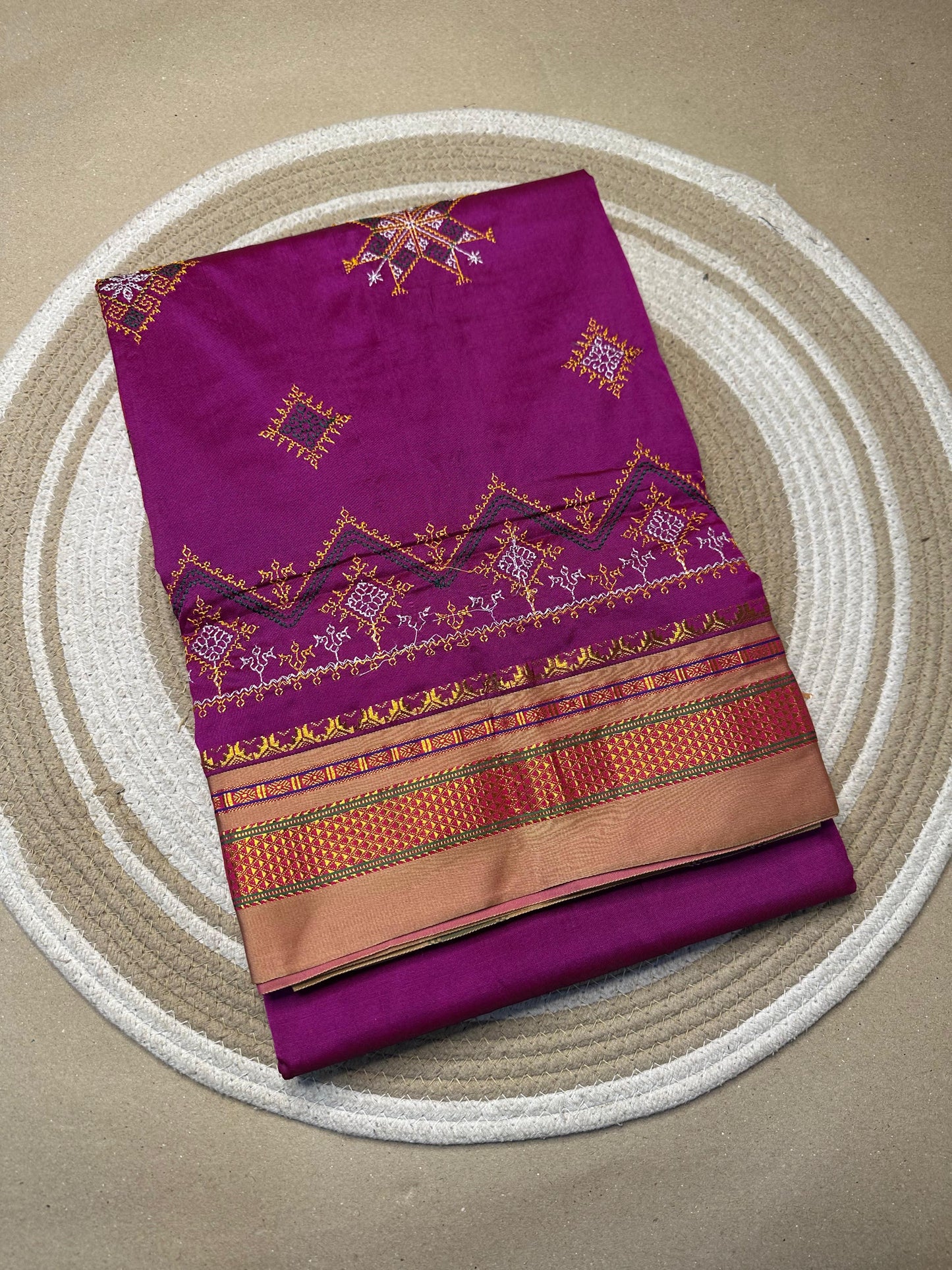 Kashvi | Kasuti Work on Cotton Saree