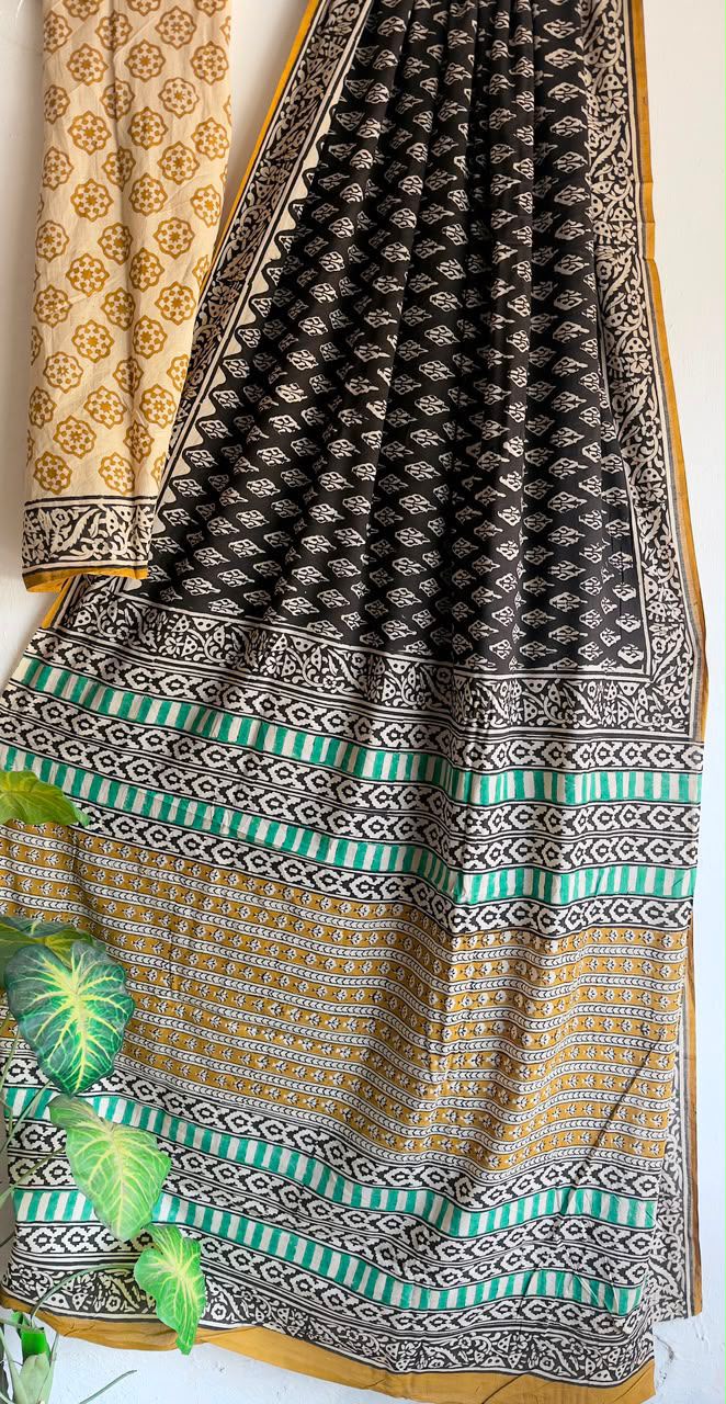 block prints on mul cotton