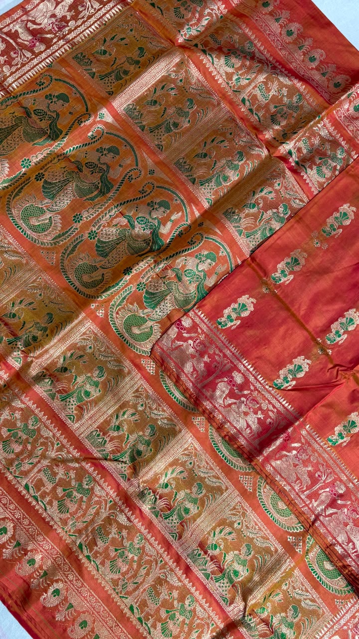 Swarnachari saree.
Material silk with bp.
With silkmark.
