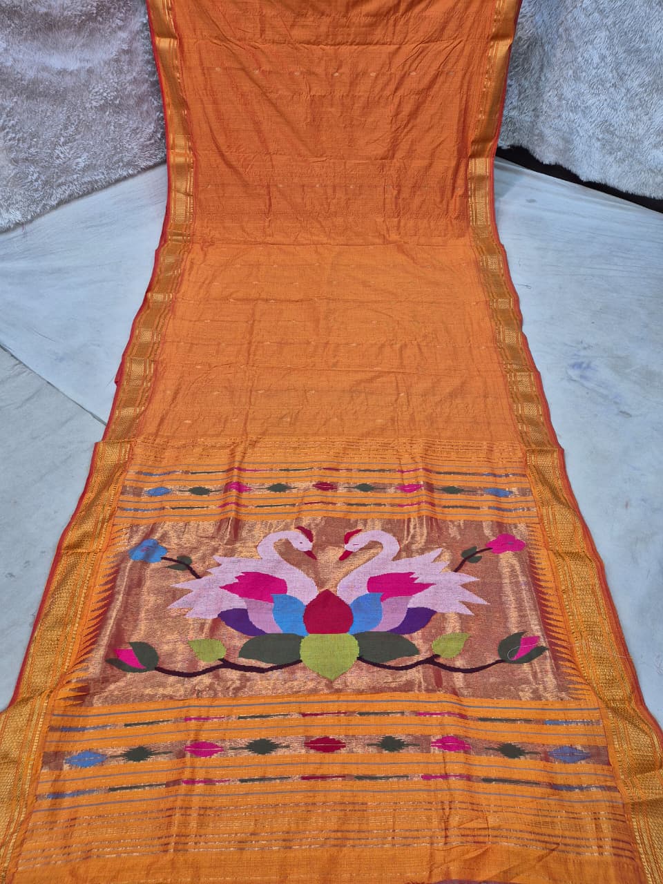 Pure Cotton handwoven paithani saree