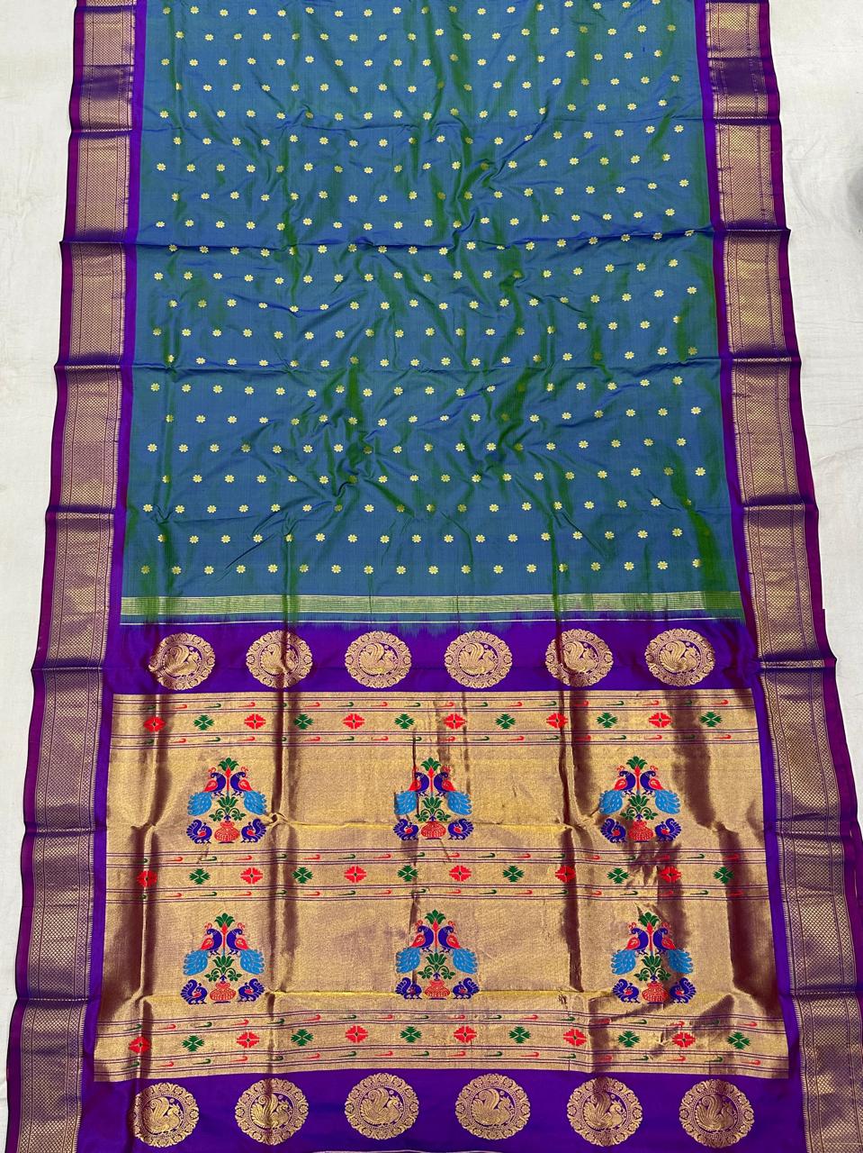 Calvitha | Kalanjali Pure Silk Paithani Saree