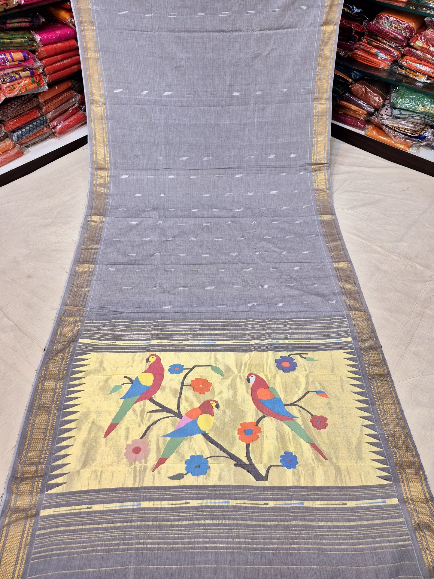 Anaya | Cotton Handloom Paithani Saree