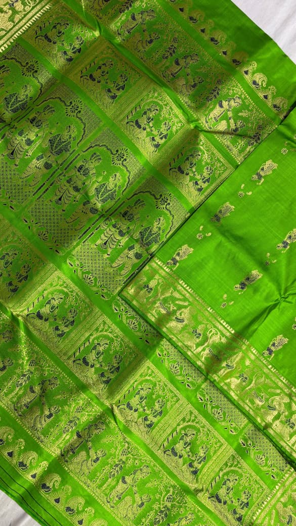 Swarnachari Saree, Silk with blouse piece with silkmark