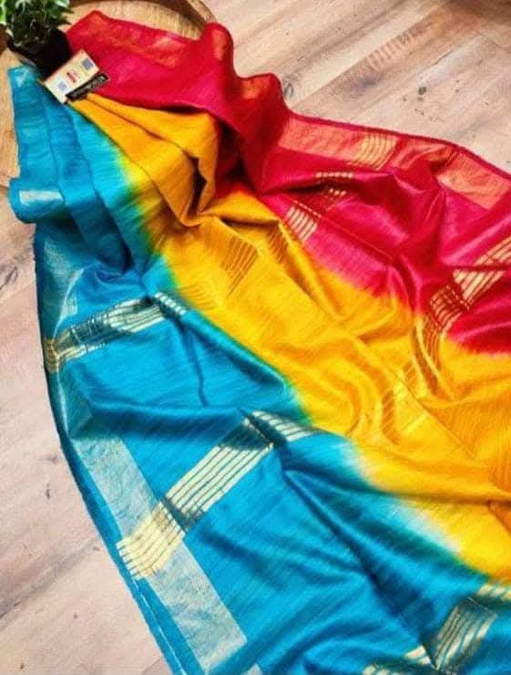 Cavlani | Tussar Ghicha Dyed Saree