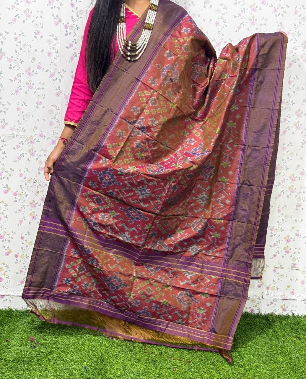 *IKKAT SILK DUPPATA*
*Length: 2.5 meters*
*Height: 36 inches*