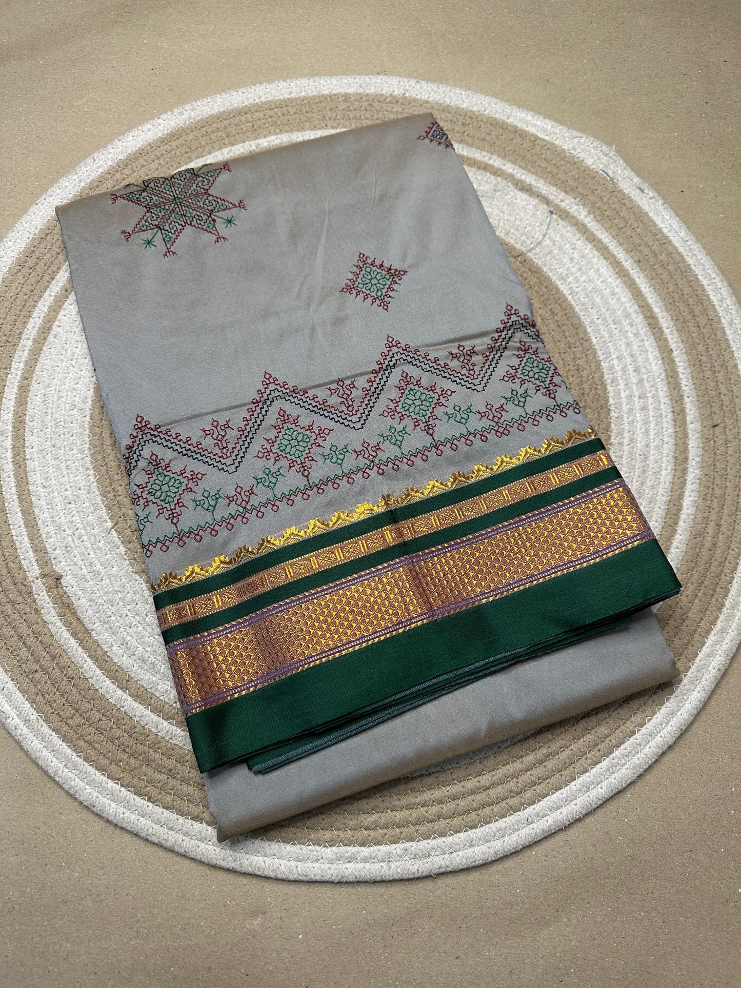 Kasthika | Kasuti Work on Cotton Saree
