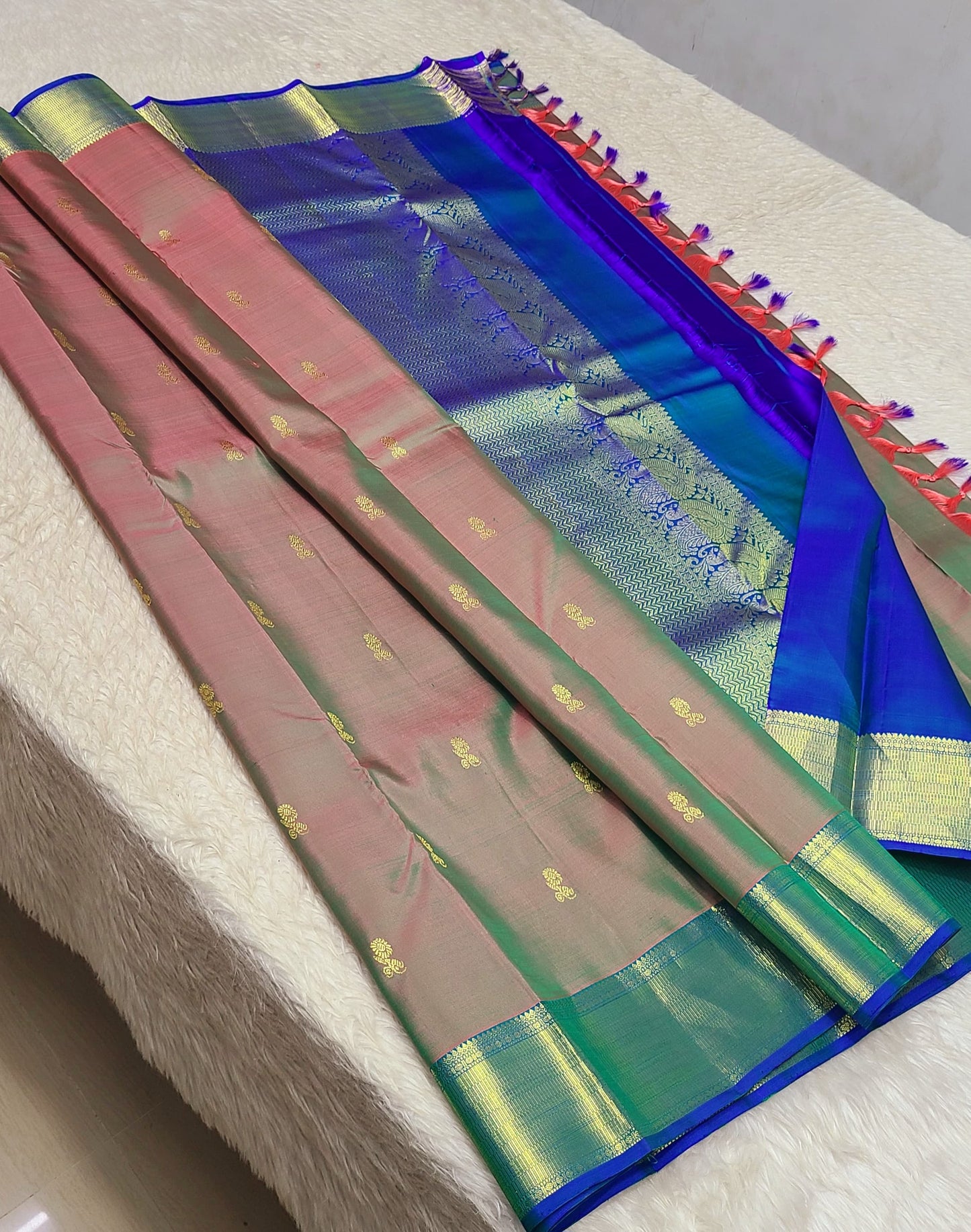 Aartiitha | 1G Zari Pure silk kanchipuram saree