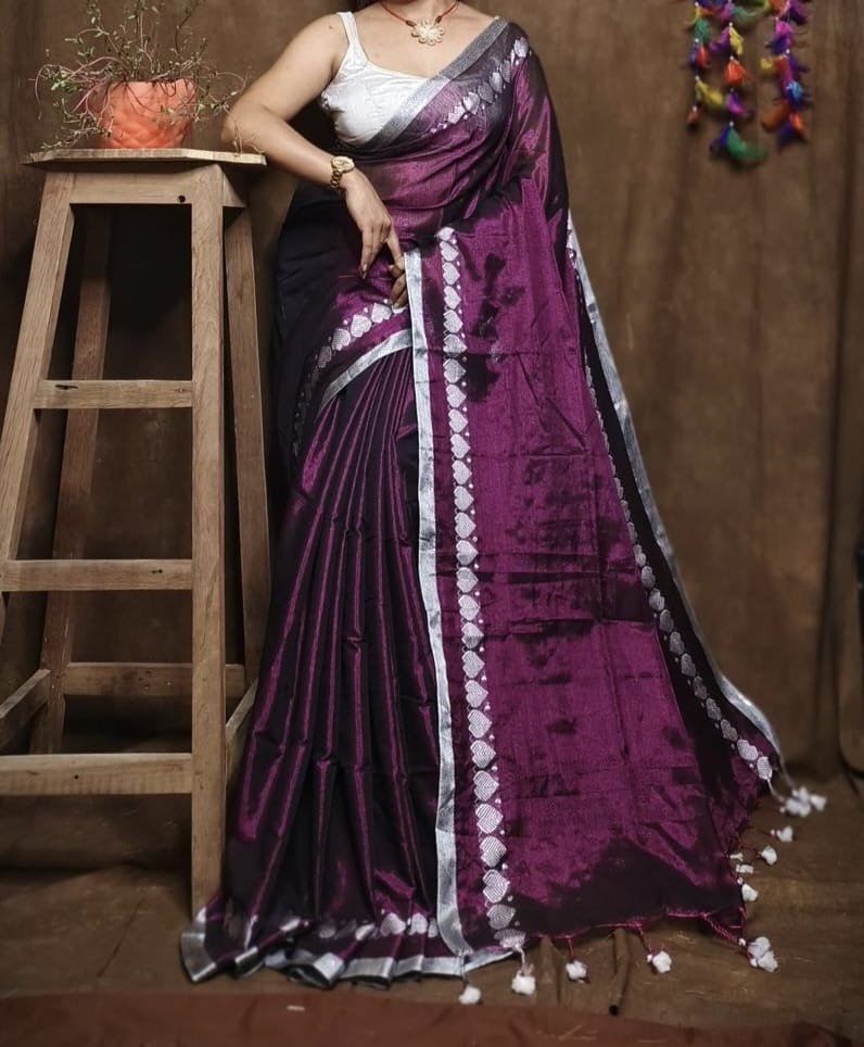 Taffeta | Tissue Saree