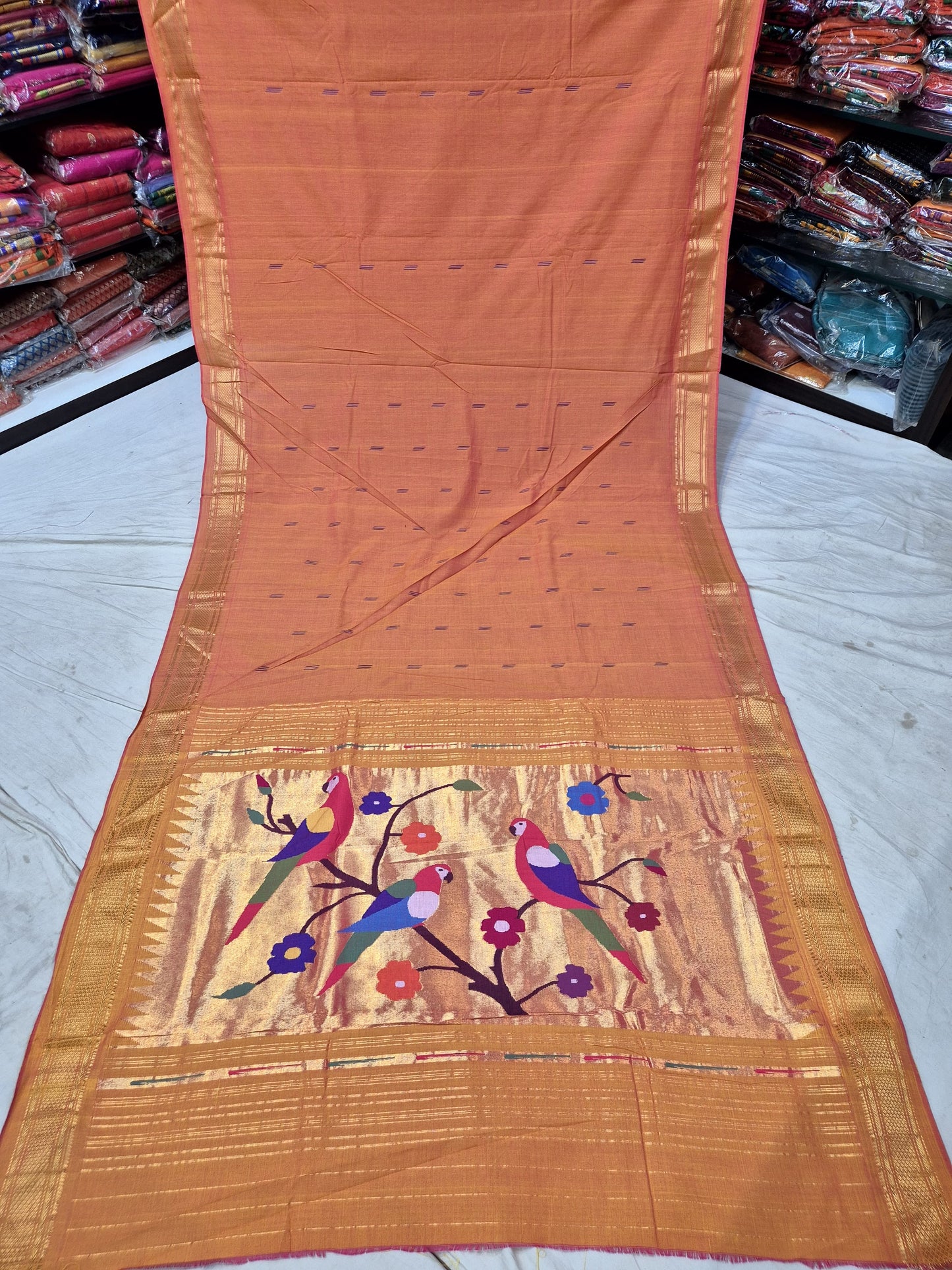 Ira | Cotton Handloom Paithani Saree