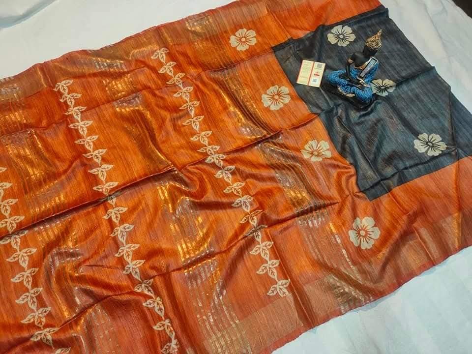 Angira | Screen prints on tussar silk