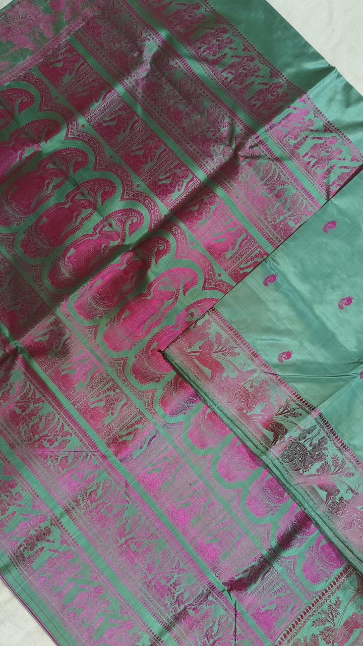 Balurisha | Meenakari baluchari saree