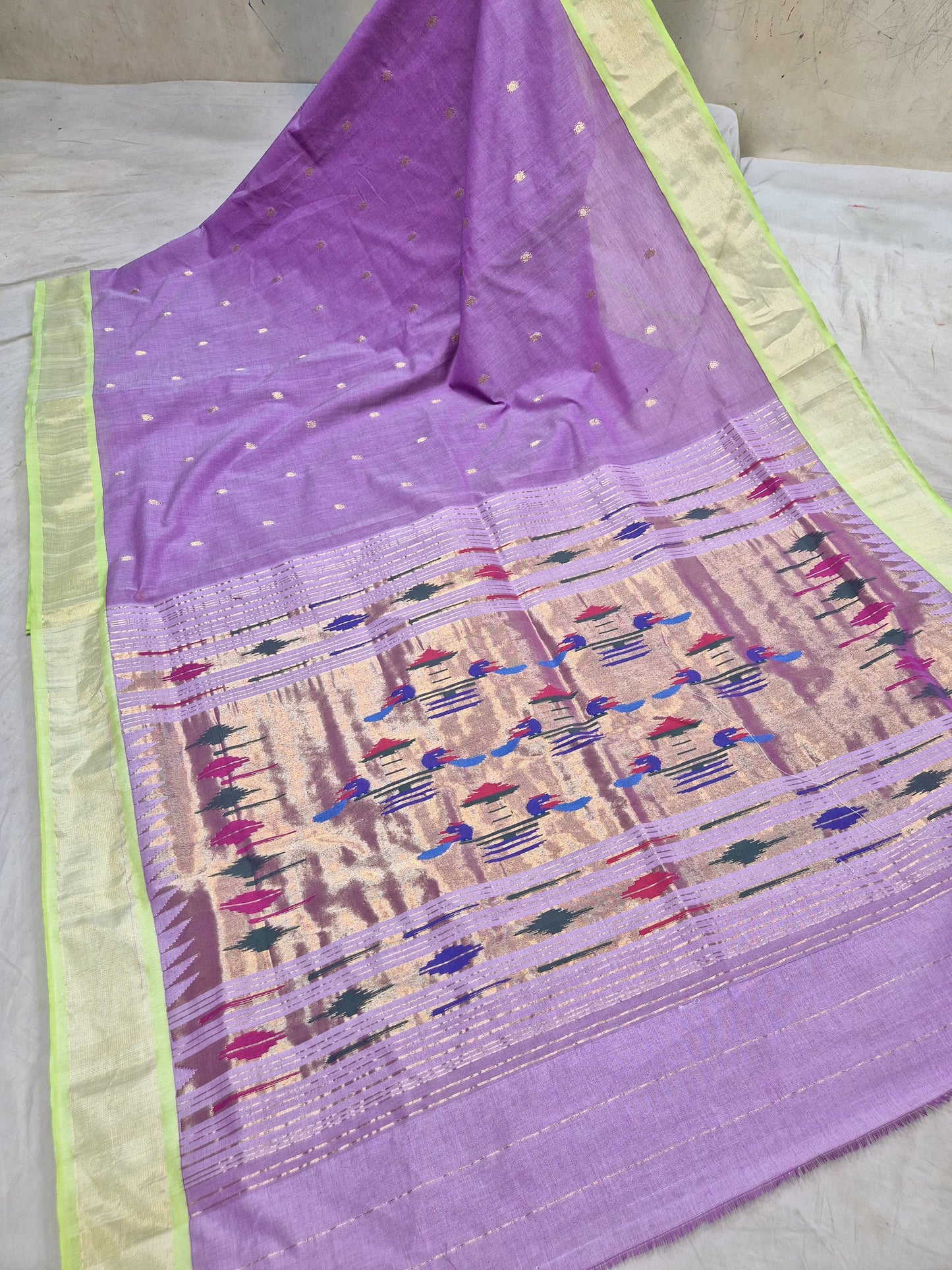 Pailina | Cotton Handloom Paithani Saree