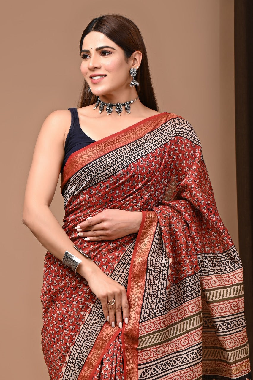 Menaka | Block prints on cotton silk