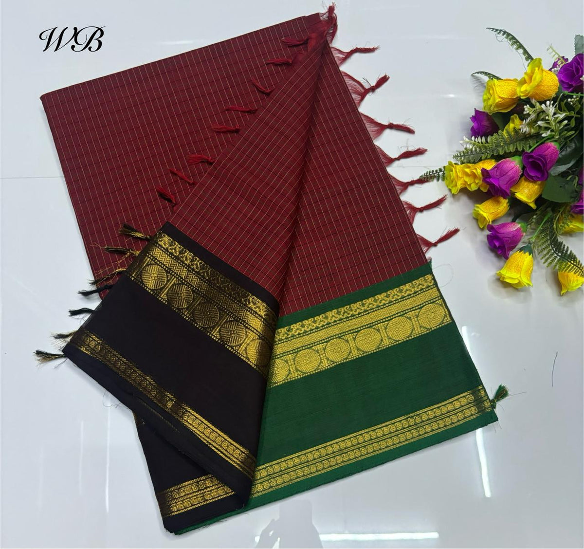 😇 *Kanchi cotton sarees*
🦋 *Pure cotton Sarees*
🎉 *Fancy plain cotton sarees with line pallu*
🐟 *80 *80 counts*
🧶 *With running blouse*
🦢 *6.20mtrs saree length*