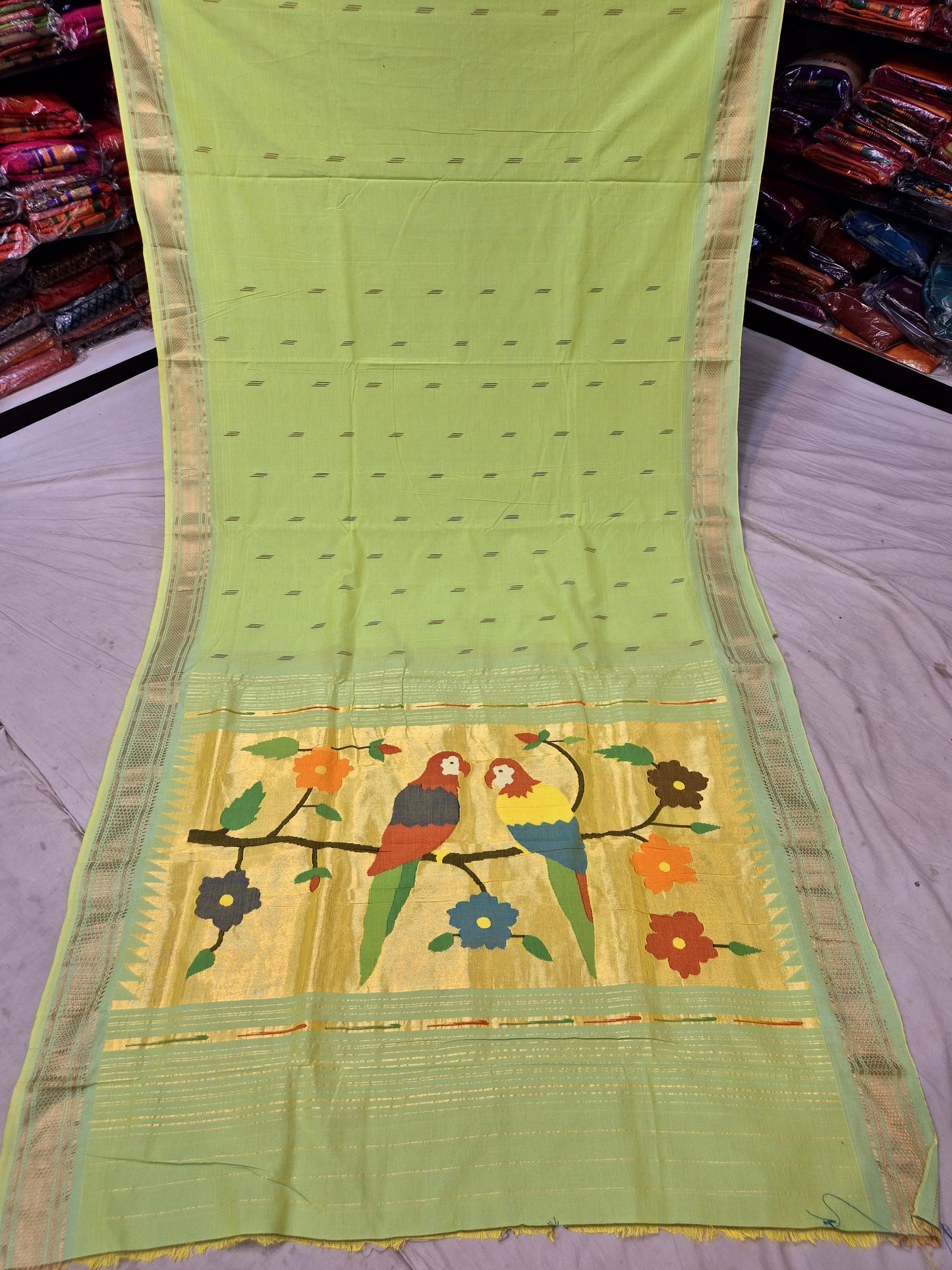 Odvikah | Cotton Handloom Paithani Saree