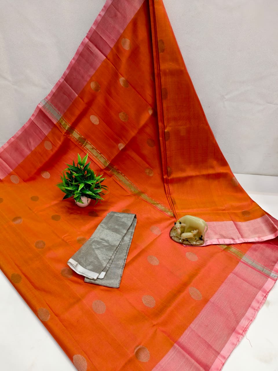 Udaya | Pure silk uppada with dollar buttis