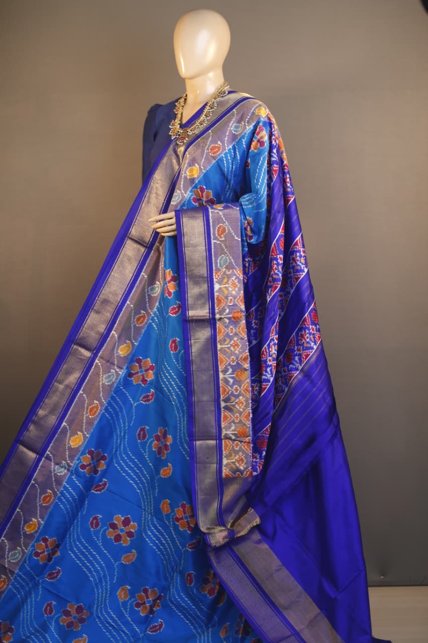 Induja | Pochampally Ikkat silk saree
