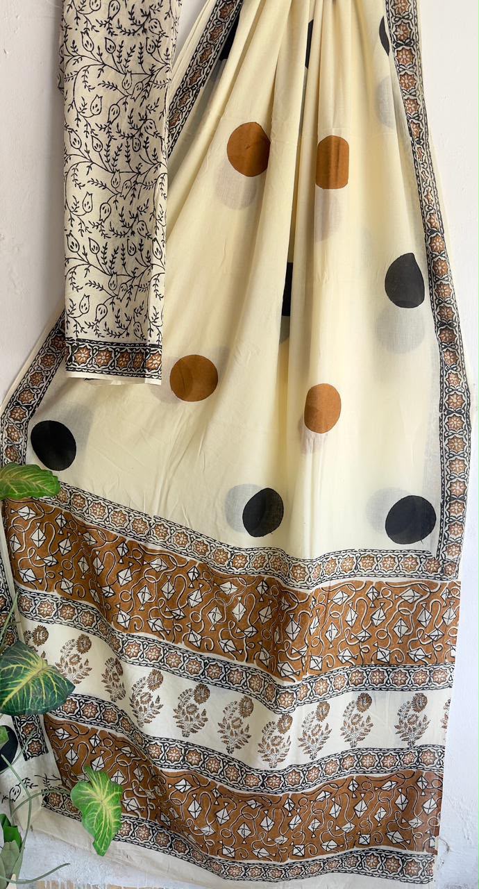 block prints on mul cotton