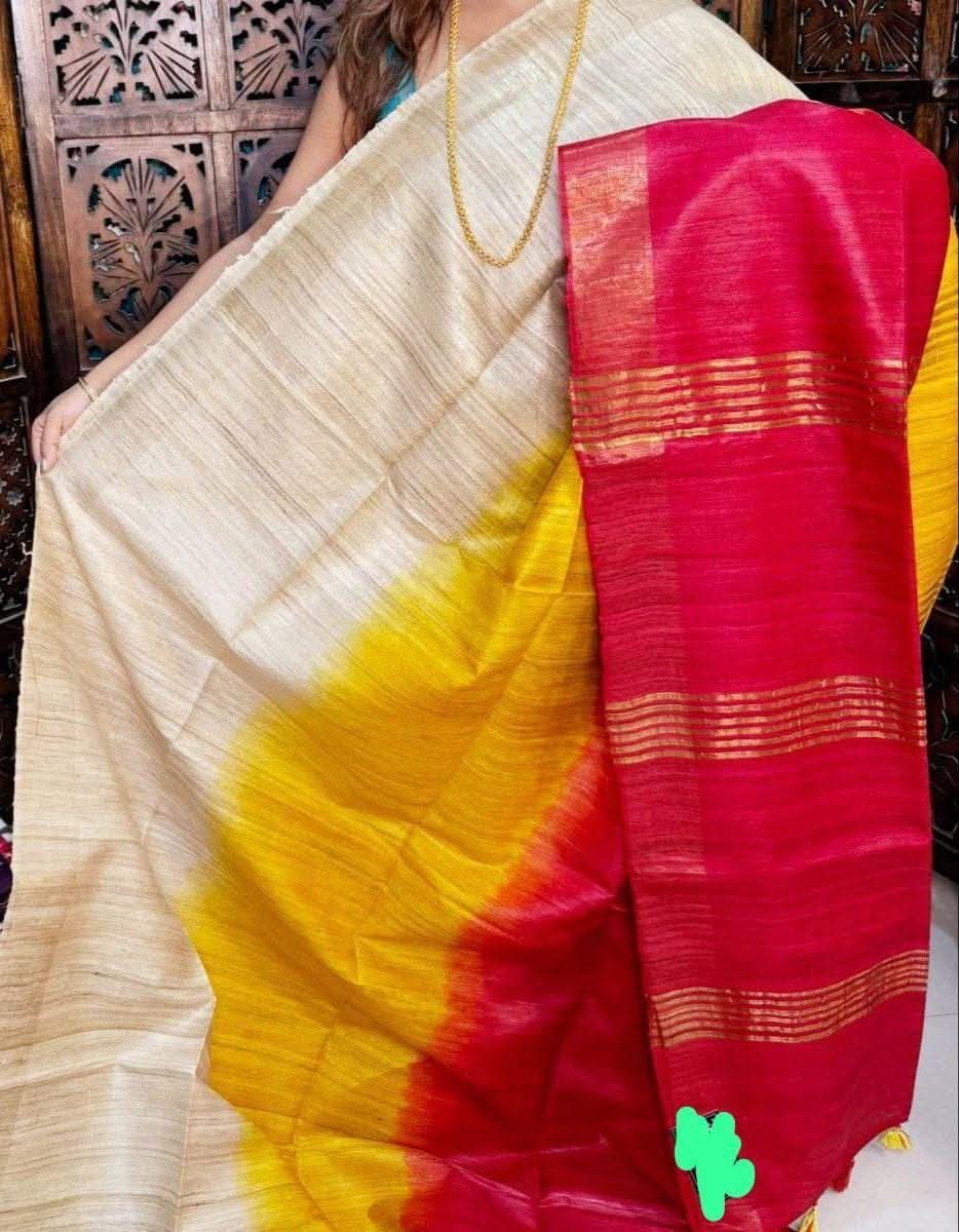 Chanvika | Tussar Ghicha Dyed Saree