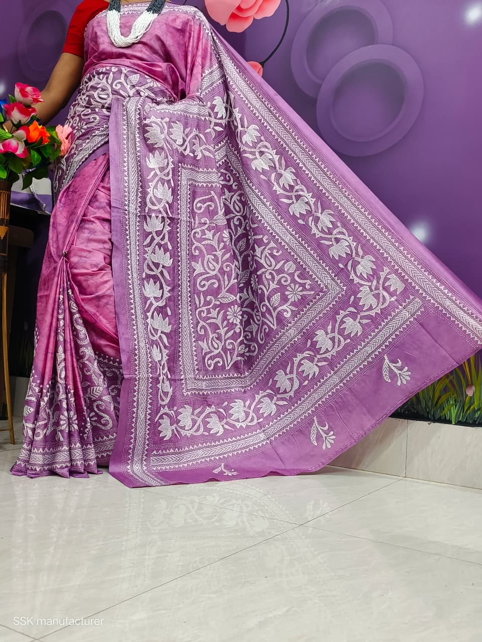 Bhavesh | Batik Kantha on Blended silk