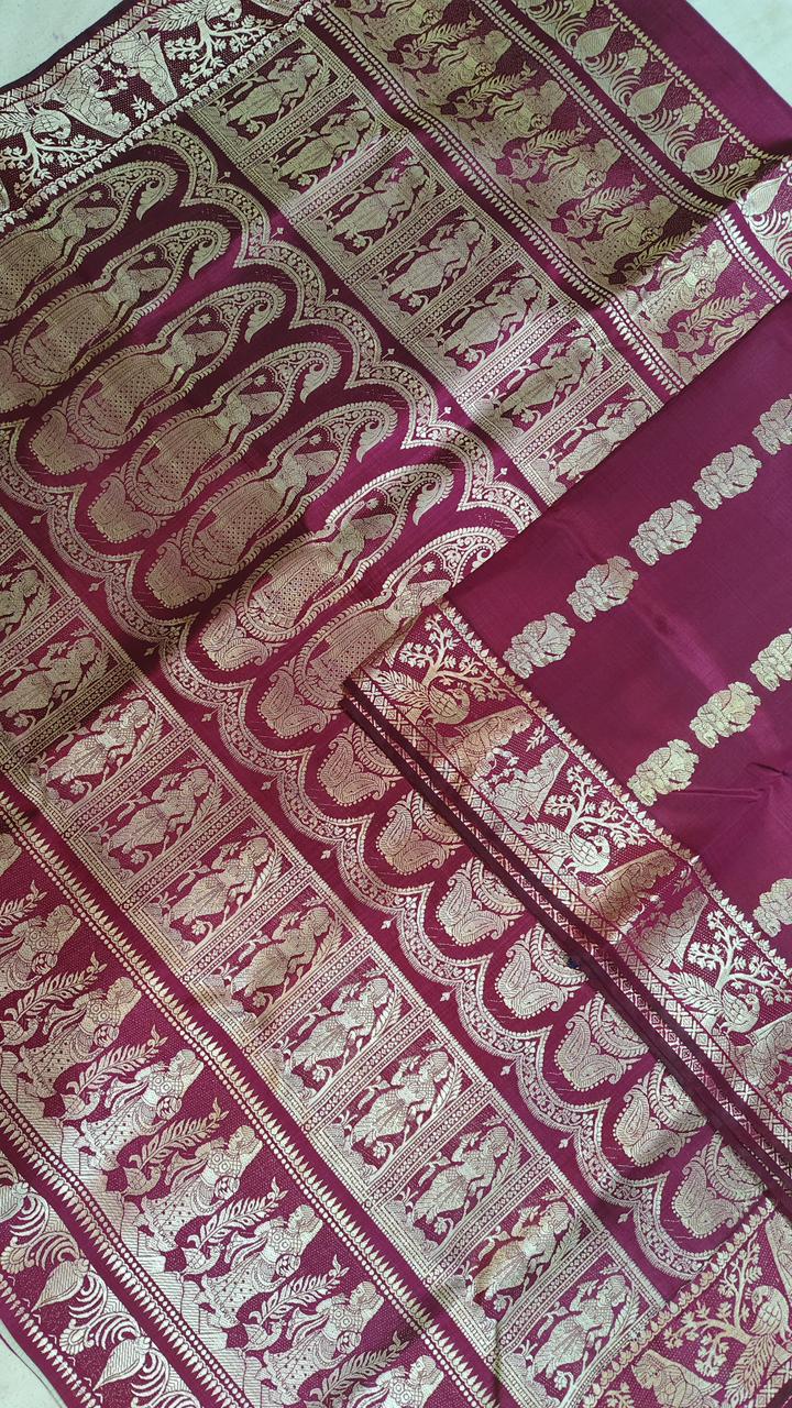 Balupriya | Meenakari baluchari saree