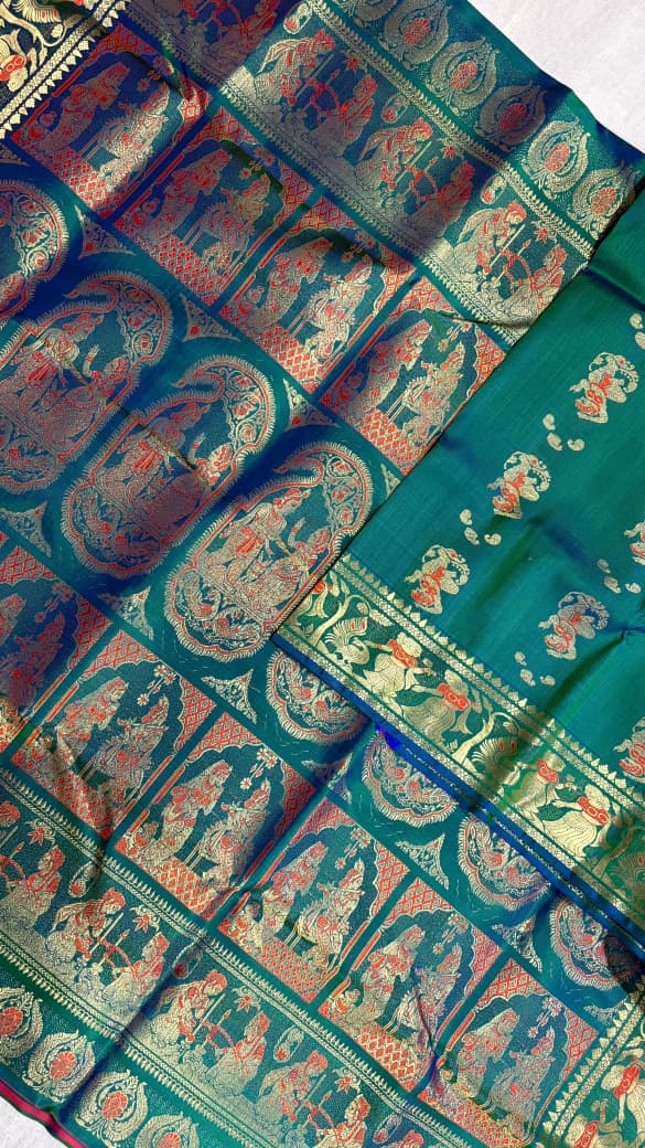 Swarnachari saree.
With silkmark.
Material silk with bp.