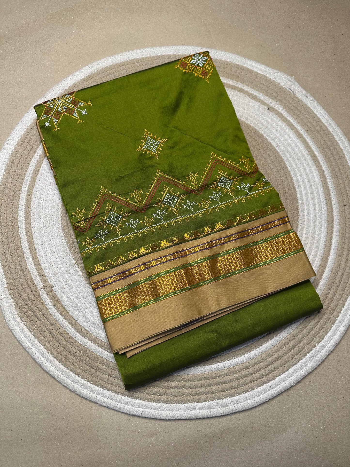 Kaswati | Kasuti Work on Cotton Saree