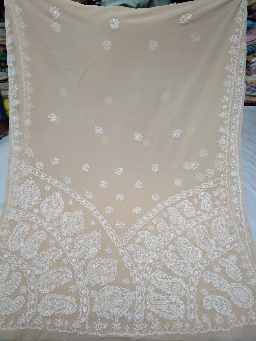 Leela | Georgette chikankari saree