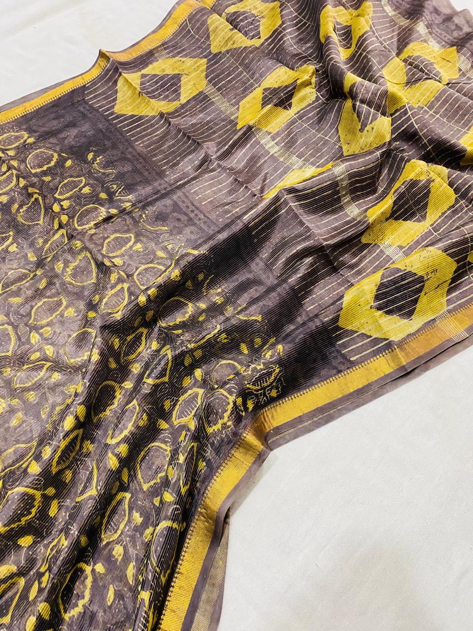 Maanika | Block prints on cotton silk
