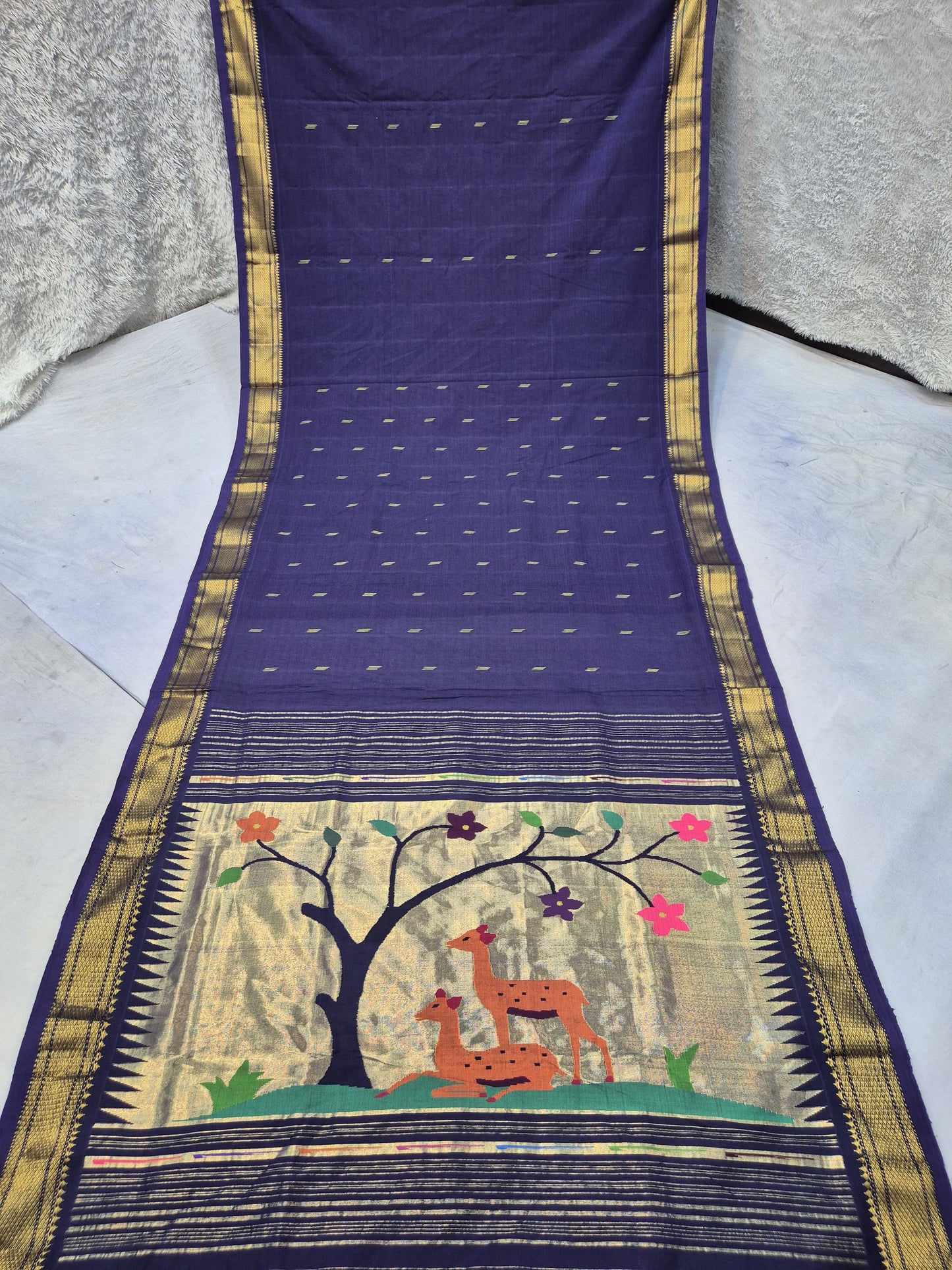Pure Cotton handwoven paithani saree