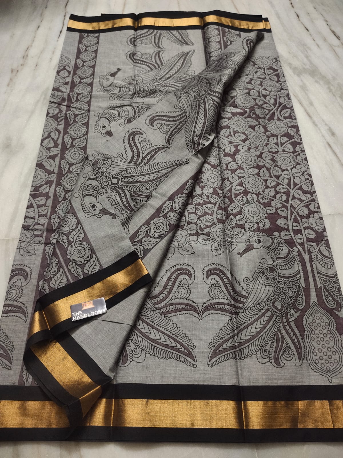 Manthirasa | Mangalagiri Screen Printed Saree