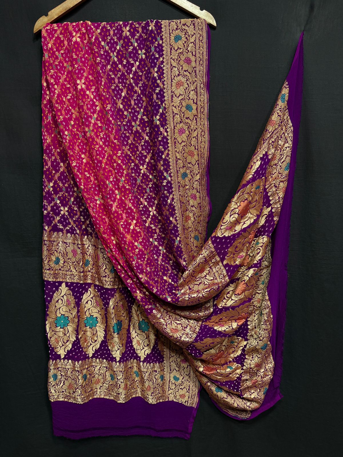 Bhagyashree | Bandhej Dupatta