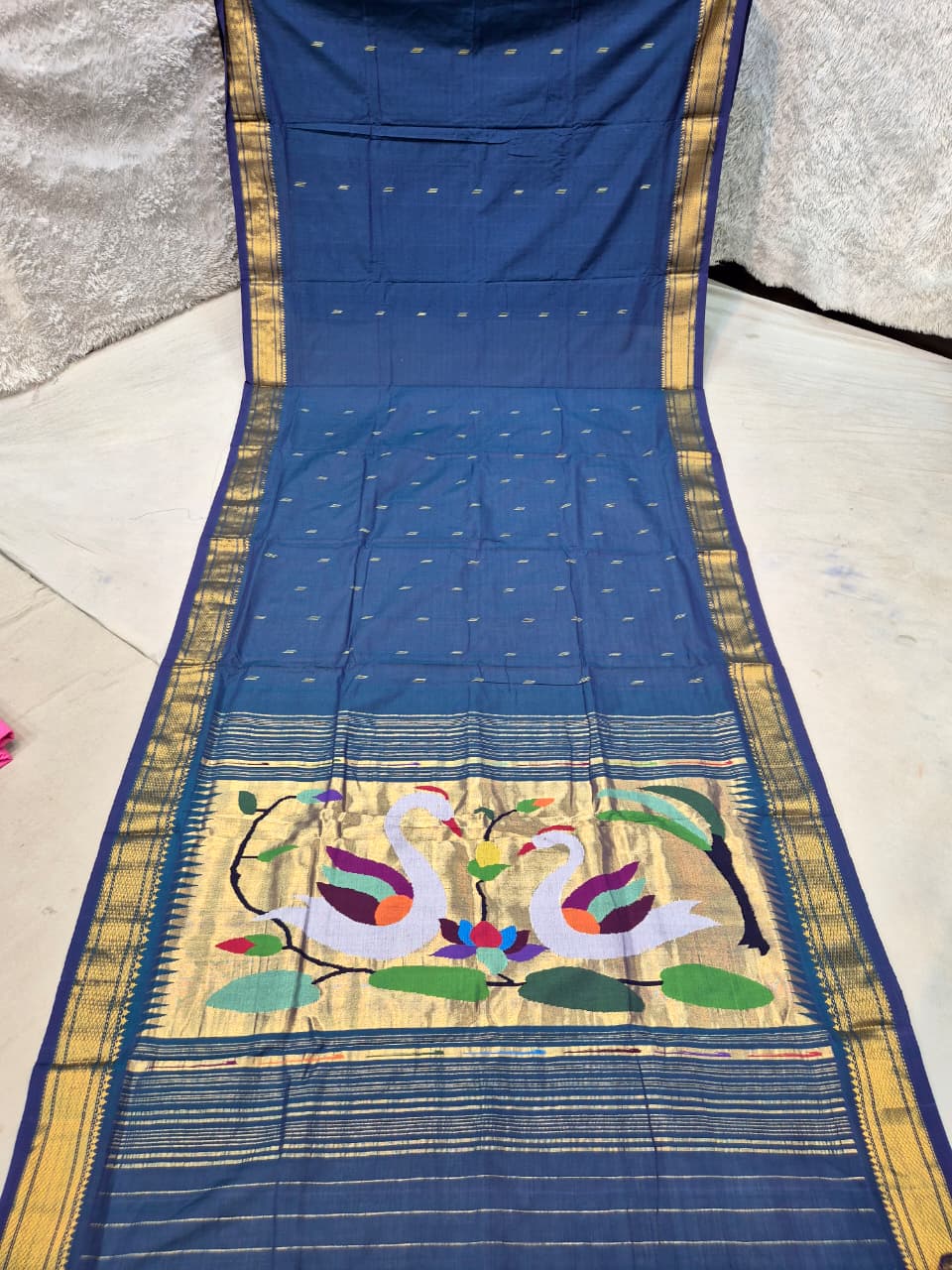 Pure Cotton handwoven paithani saree