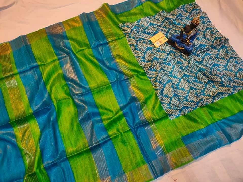 Ananya | Screen prints on tussar silk