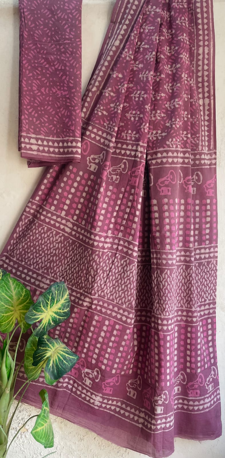 Mankiran | Mul Cotton Blockprint Saree