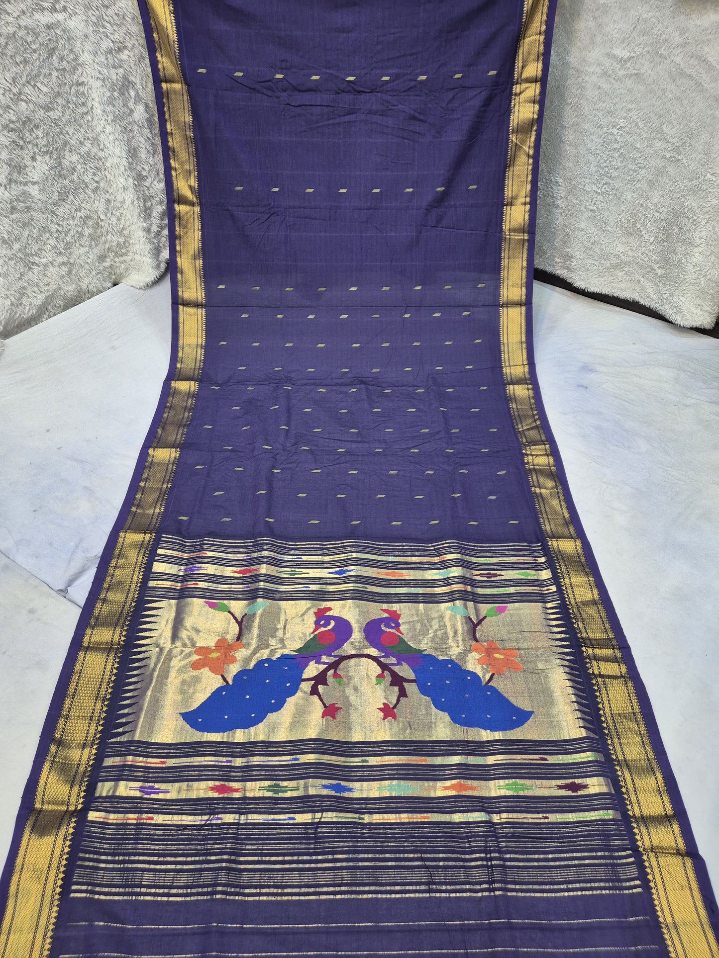 Pure Cotton handwoven paithani saree