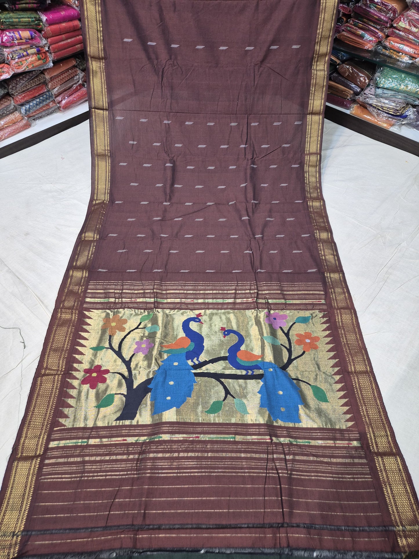 Bhavya | Cotton Handloom Paithani Saree