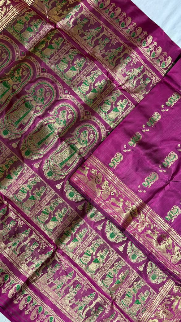 Swarnachari saree.
With silkmark.
Material silk with bp.