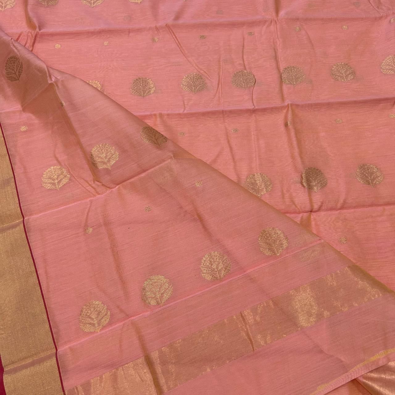 Chandraraj | Cotton Silk Chanderi Saree