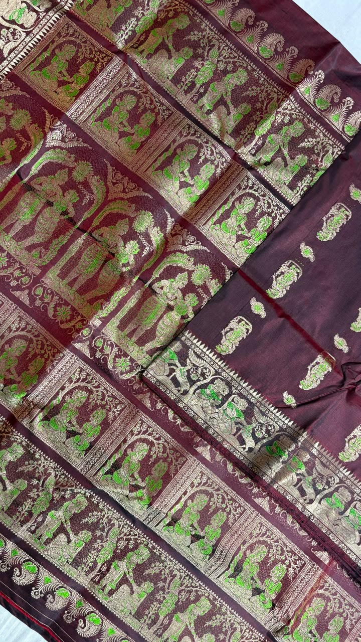 Swarnachari saree.
Material silk with bp.
With silkmark.
