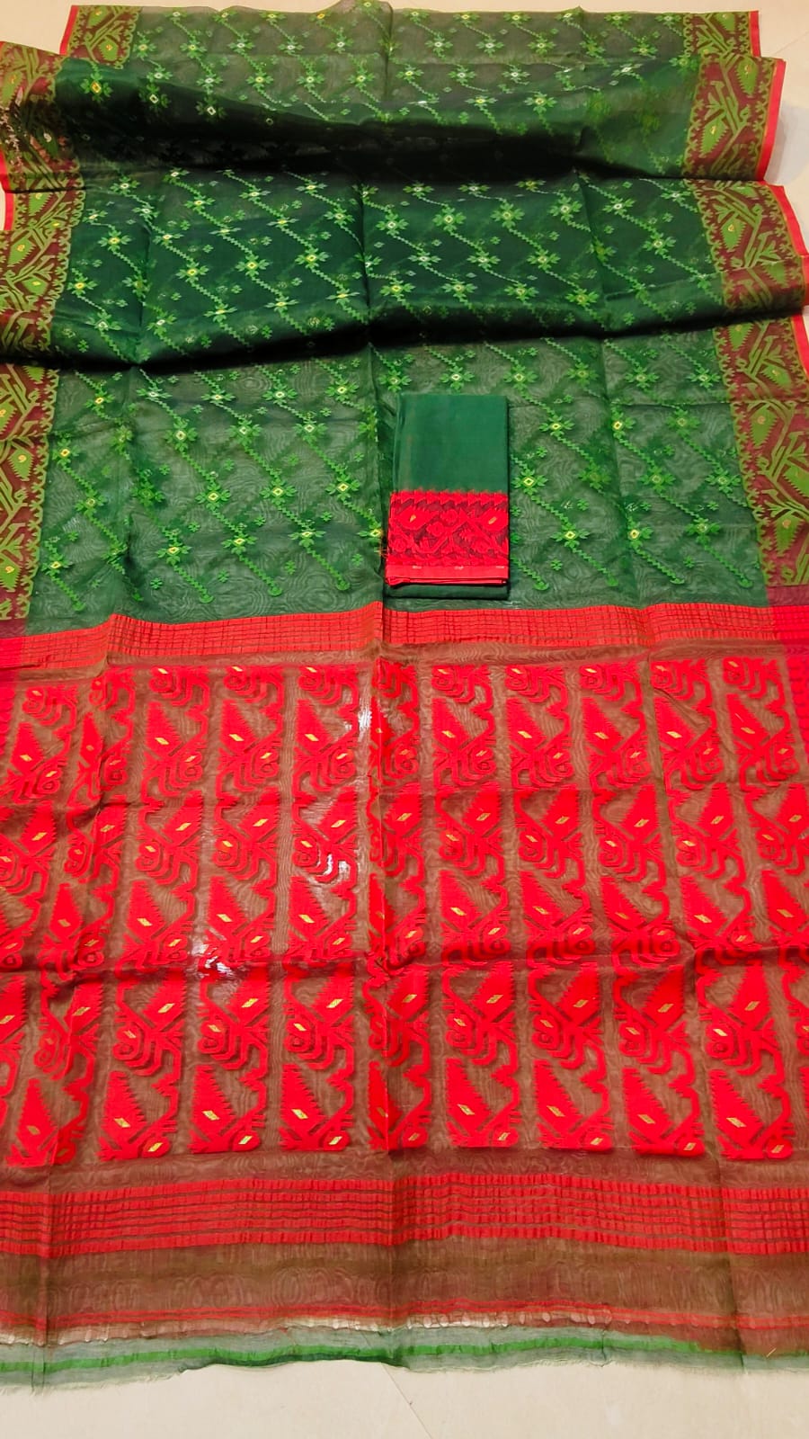 Jahnavinidhi | Half Silk Jamdani