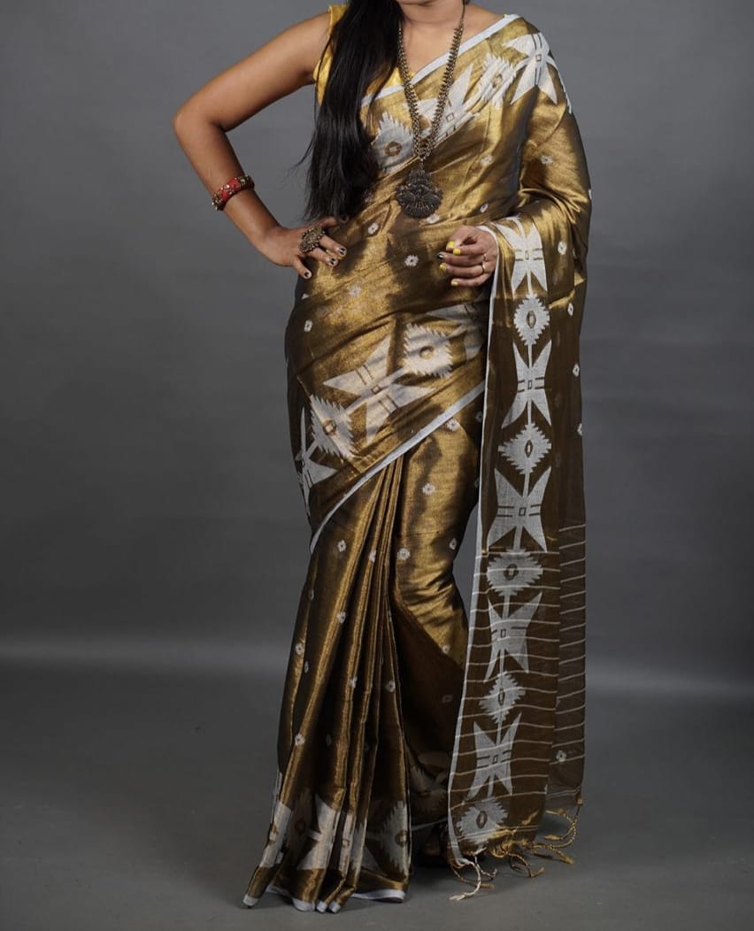 Taffya | Tissue Saree