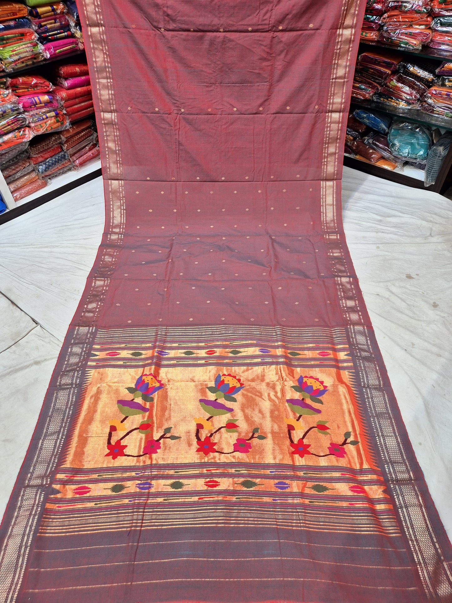 Harini | Cotton Handloom Paithani Saree