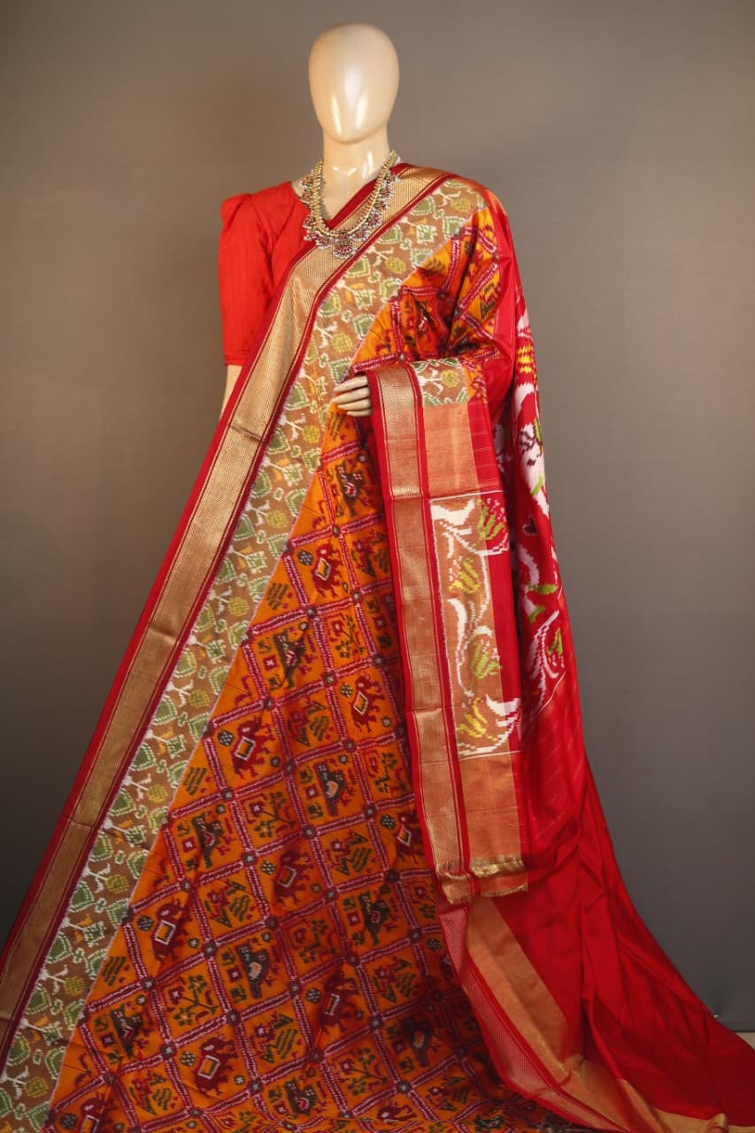 Indrakshi | Pochampally Ikkat silk saree