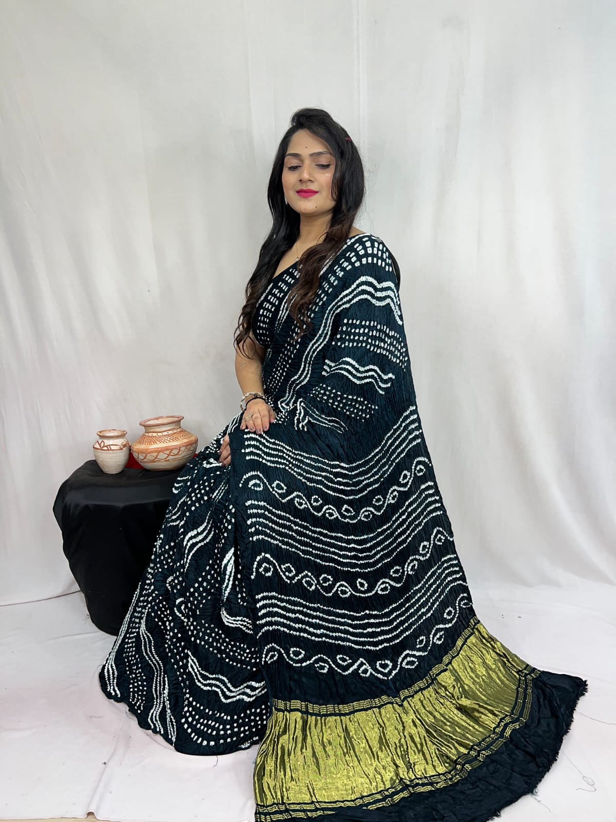 Ashshri | Bandhej Saree