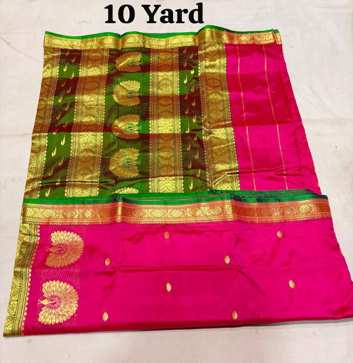 9 yards pure silk Jijamata saree