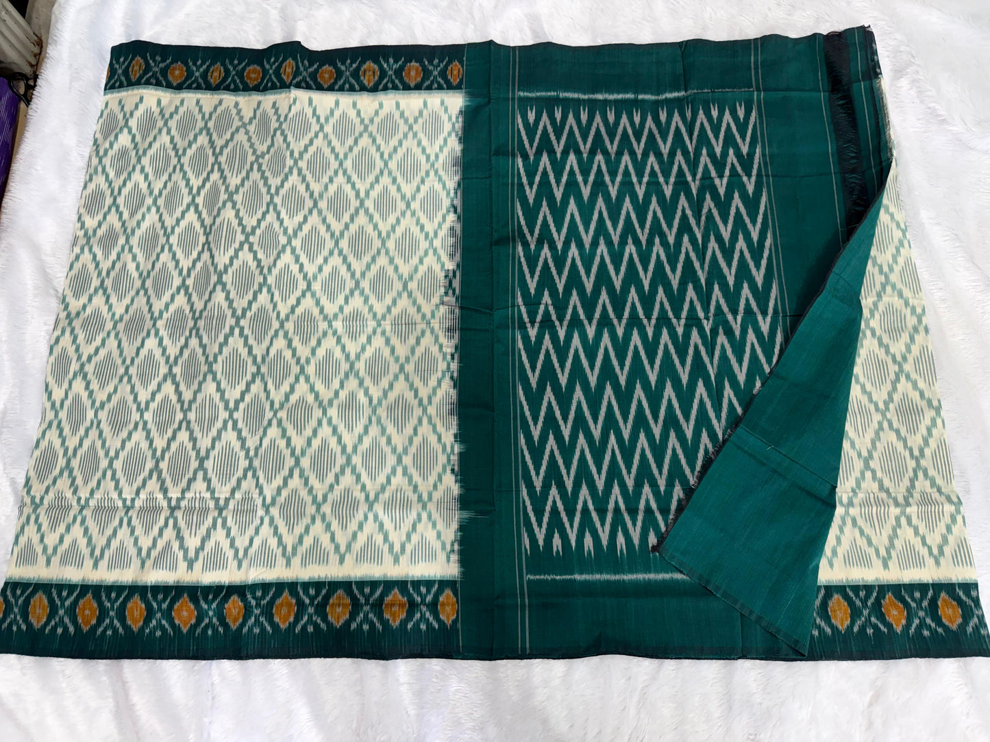 New arrivals
Pure Mercerized 100 count
double ikat cotton sarees
With blouse included with saree